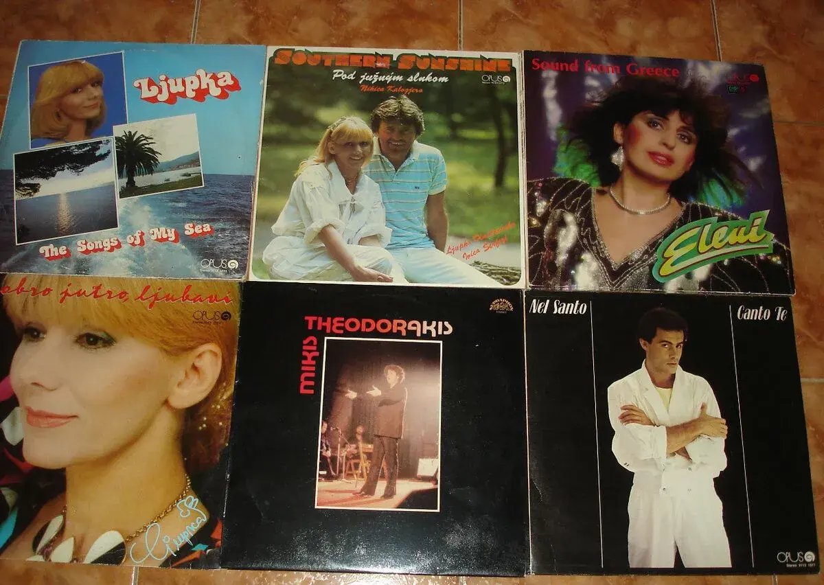 LP platne od juhoslovanských a greckých interpretov