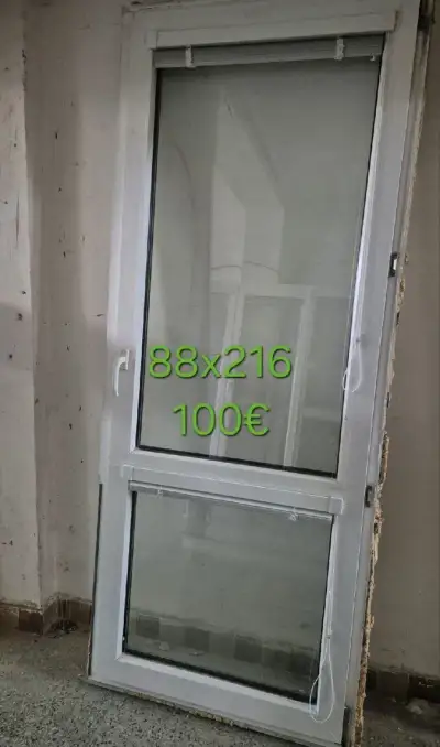 Balkónové plastové dvere 88x216