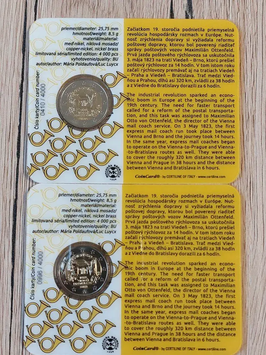 2 Euro coincard Slovensko
