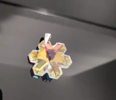 Swarovski kryštal privesok snehová vločka