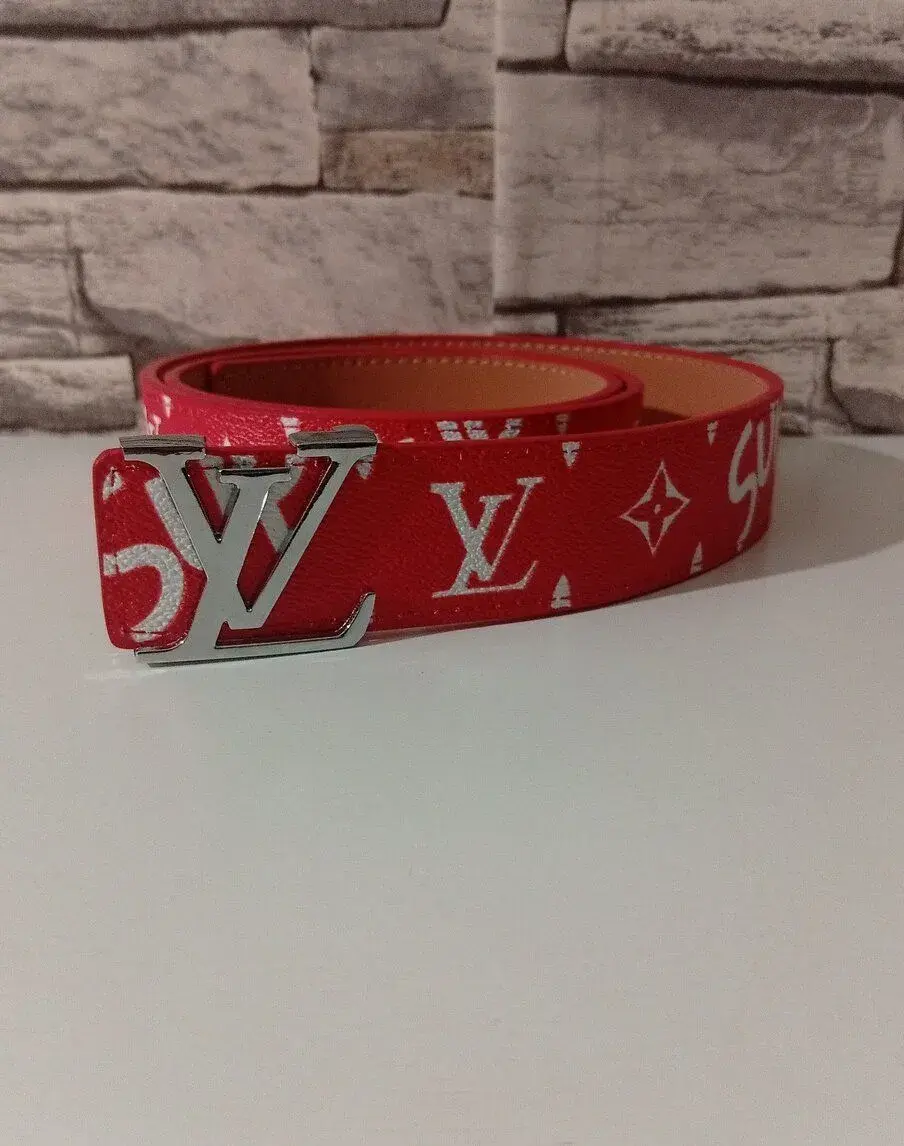 LV x Supreme Monogram Red