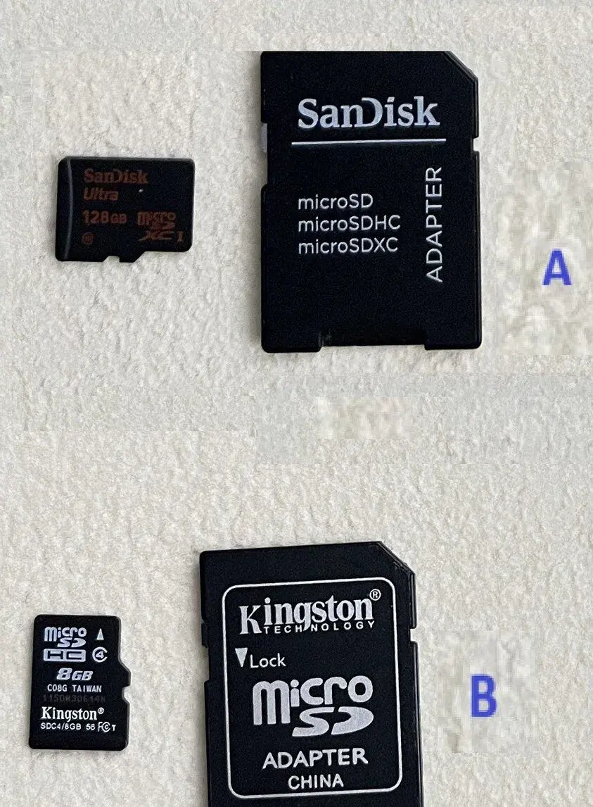 SD karty (micro SD aj s adapterom)