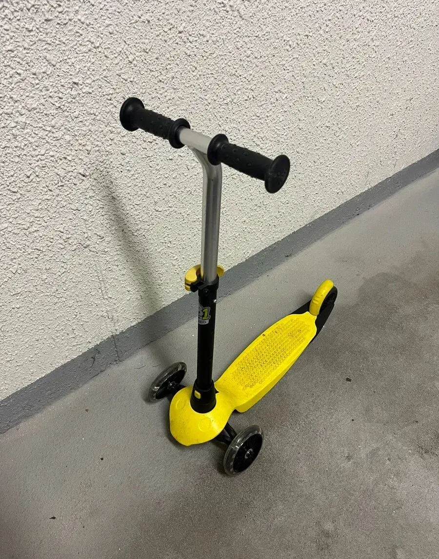 Trojkolesová kolobežka Oxelo B1, žltá