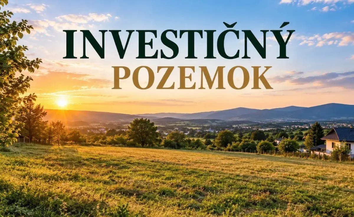 Investičný pozemok v Lazanoch 2 400 m² za 90 000 € bez DPH
