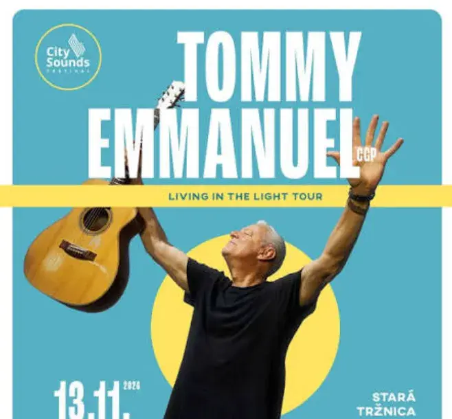 Tommy Emmanuel - 2 vstupenky, 13.11. Stará tržnica BA