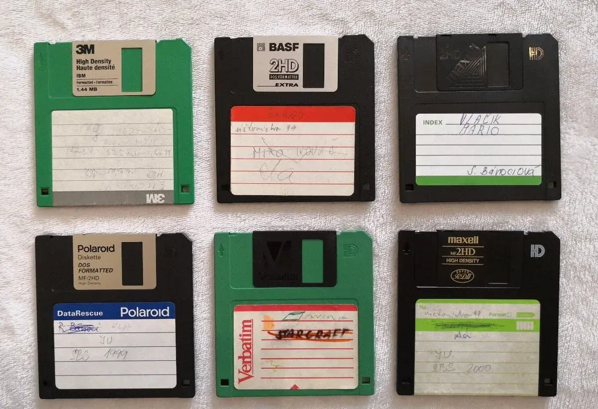 Original retro diskety 6ks