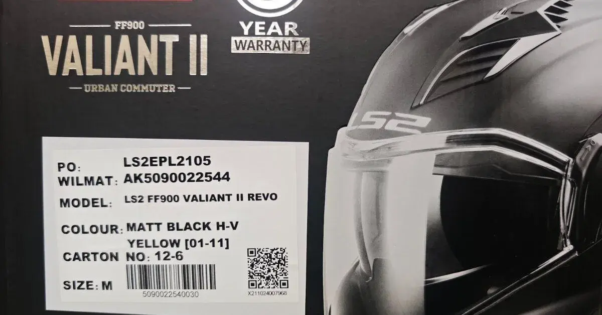 LS2 FF900 Valiant II Revo Matná Čierna H-V Žltá