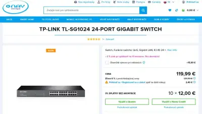 SWITCH 24 port RACK SG1024
