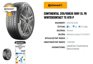 4ks CONTINENTAL 255/55R19 111V XL FR WinterContact TS 870 P