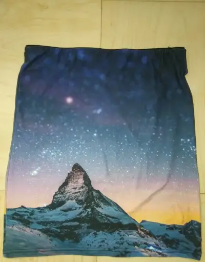 Farebná sukňa s motívom hôr S