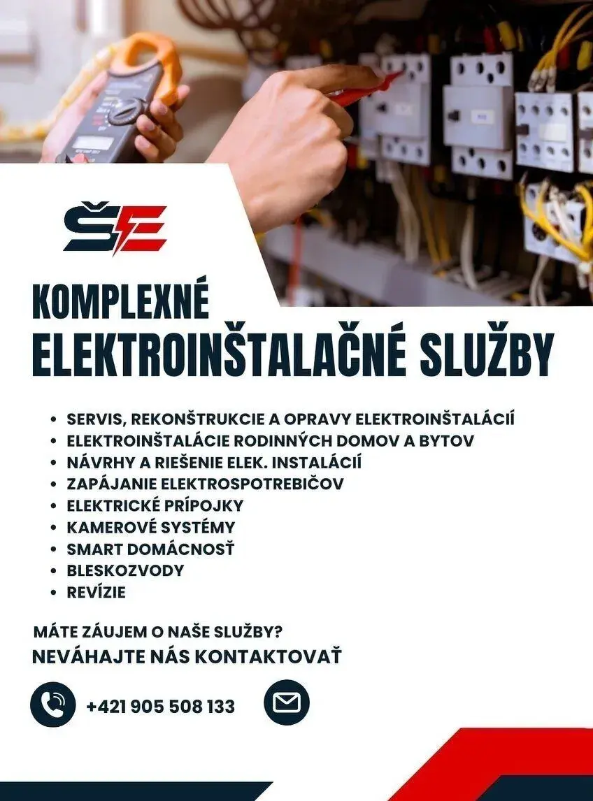 ELEKTRIKÁR PREŠOV A OKOLIE – ELEKTROINŠTALÁCIE, REVÍZIE