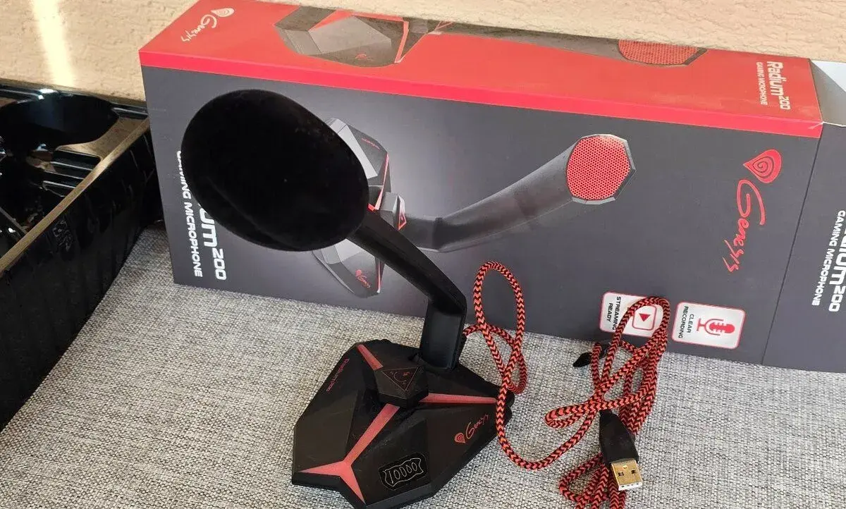 Streamovací mikrofón Genesis Radium 200 (USB) – ako nový / m