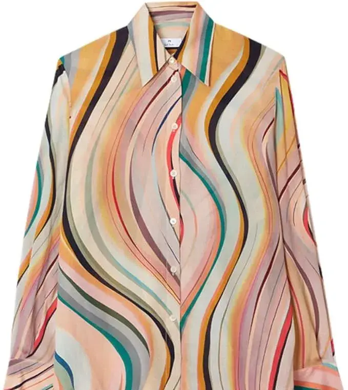blúzka s prímesou hodvábu PS Paul Smith - S