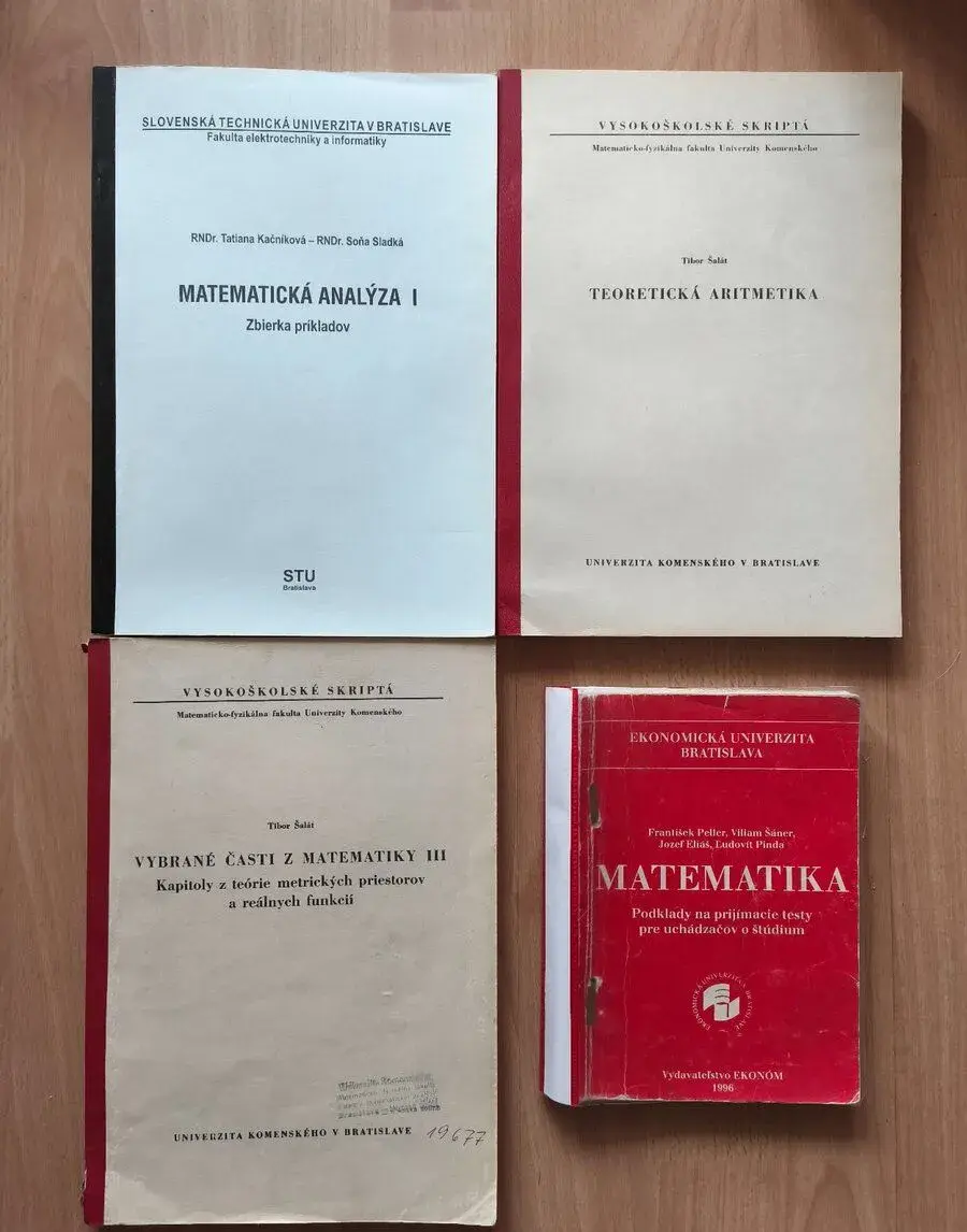 Skriptá a zbierky úloh Matematika