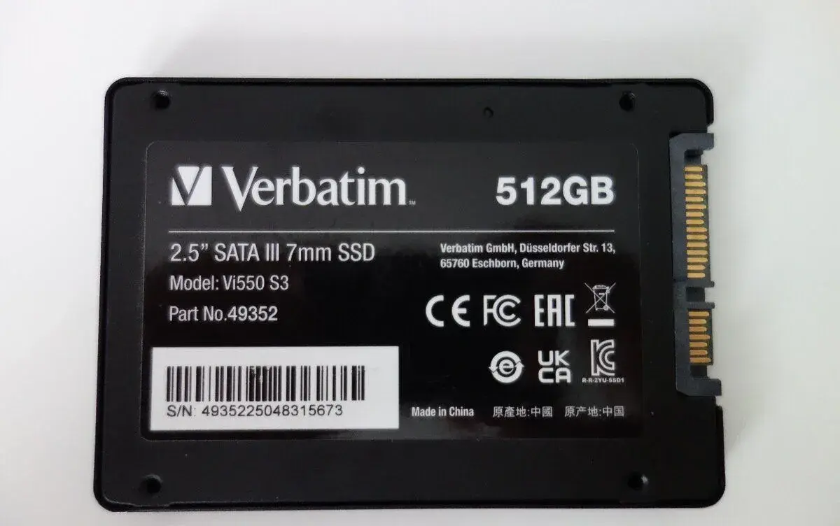 512GB SSD Verbatim Vi550 S3 2.5" SATA