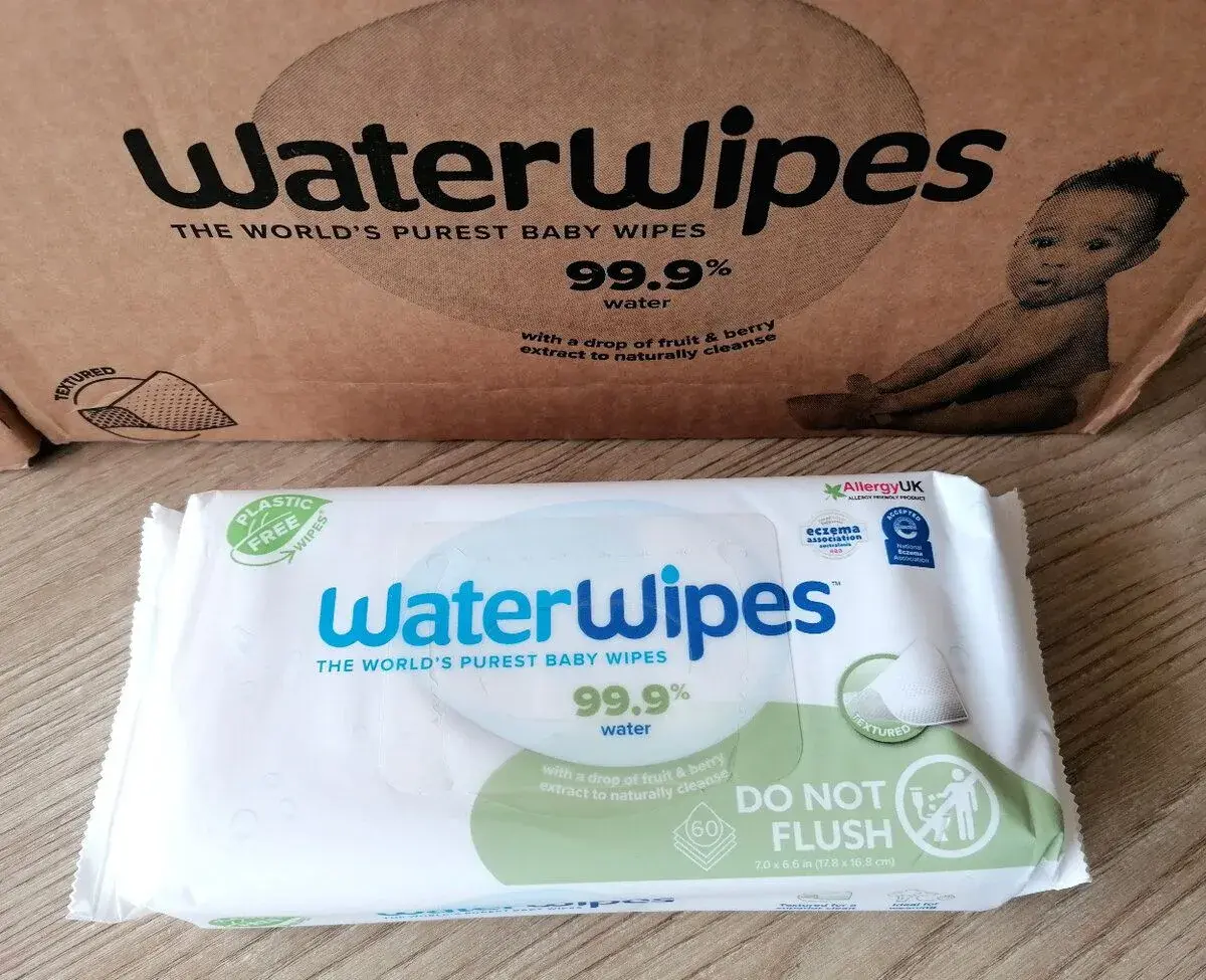 20 balení vlhčené utierky WATERWIPES (60 ks v balení)