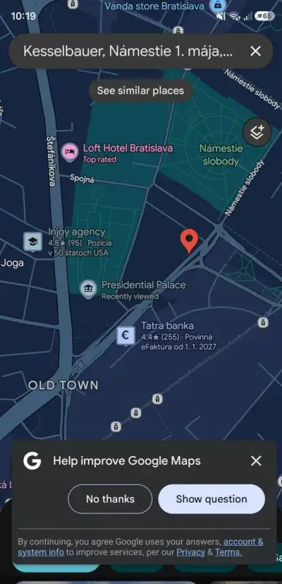 Parkovacie mesto centrum mesta Bratislava (garáz)