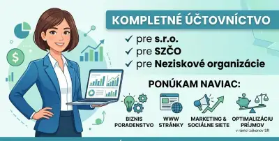 Kompletné účtovníctvo, www stránky a iné