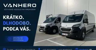 ⭐ Prenájom dodávky a pickup Považská Bystrica | VANHERO