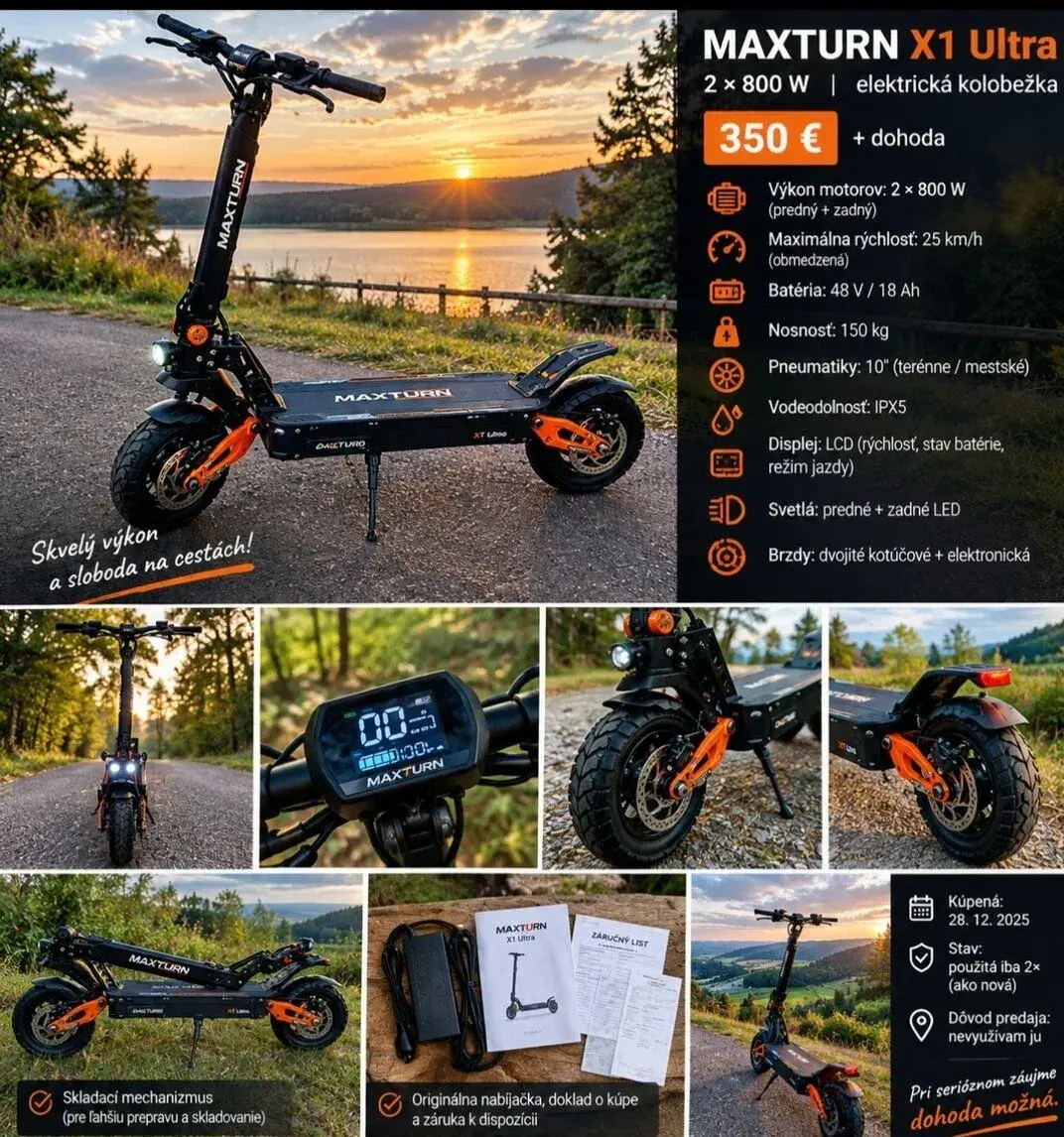 Elektrická kolobežka MAXTURN X1 Ultra