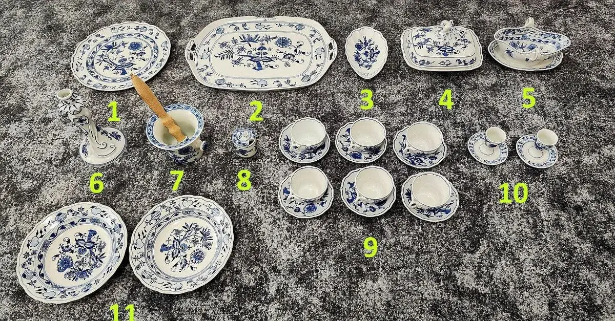 Originálny cibuľový porcelán