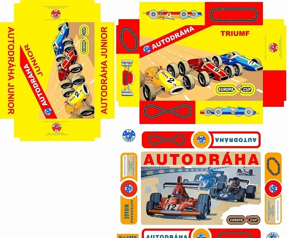 Obal na autodrahu Ites Champion,Triumf, Junior, Igla, Mirage