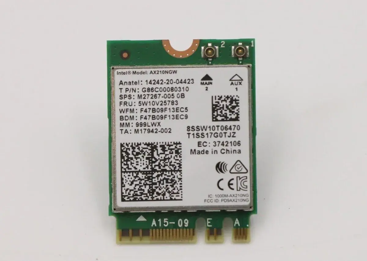 Intel AX210 Wi-Fi 6E vPro M.2 Module