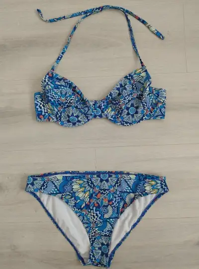 Nové dámske modré plavky, bikiny