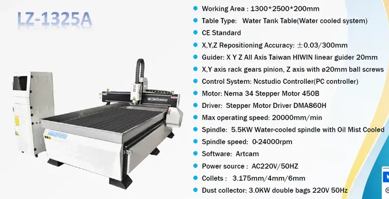 CNC fréza LZ-1325