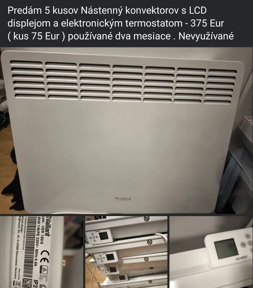 Radiátory - 5 kusov - 1 ks 75 Eur