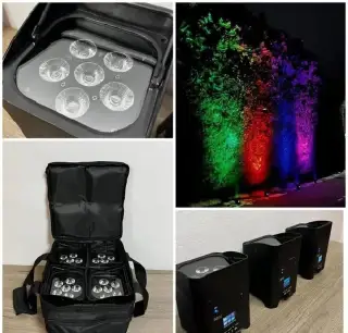 Led par 6x18w bateriový