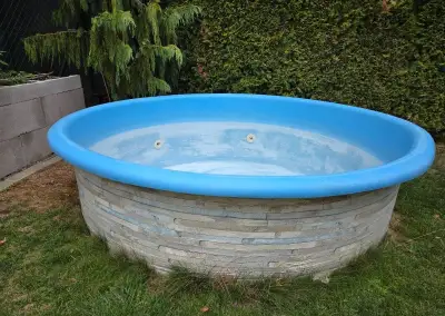 laminátový - samonosný nadzemný kruhový bazén 2m