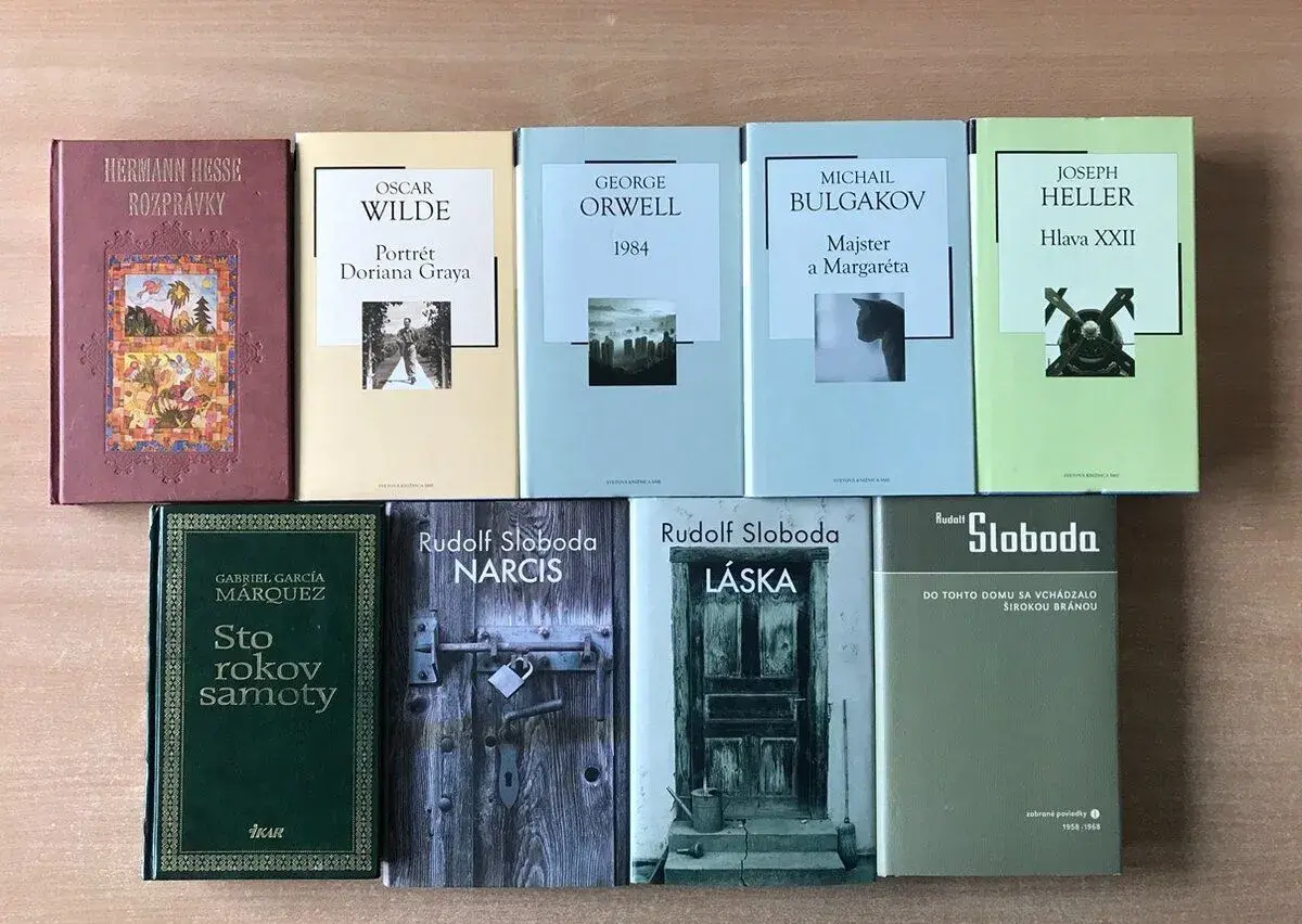 Verne, Hesse, Bulgakov, Heller, Sloboda, Orewell + dalsie