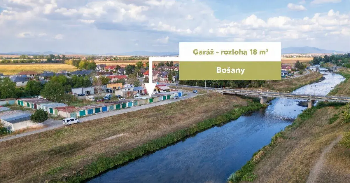 EXKLUZÍVNE na predaj GARÁŽ v obci Bošany, okres Partizánske.