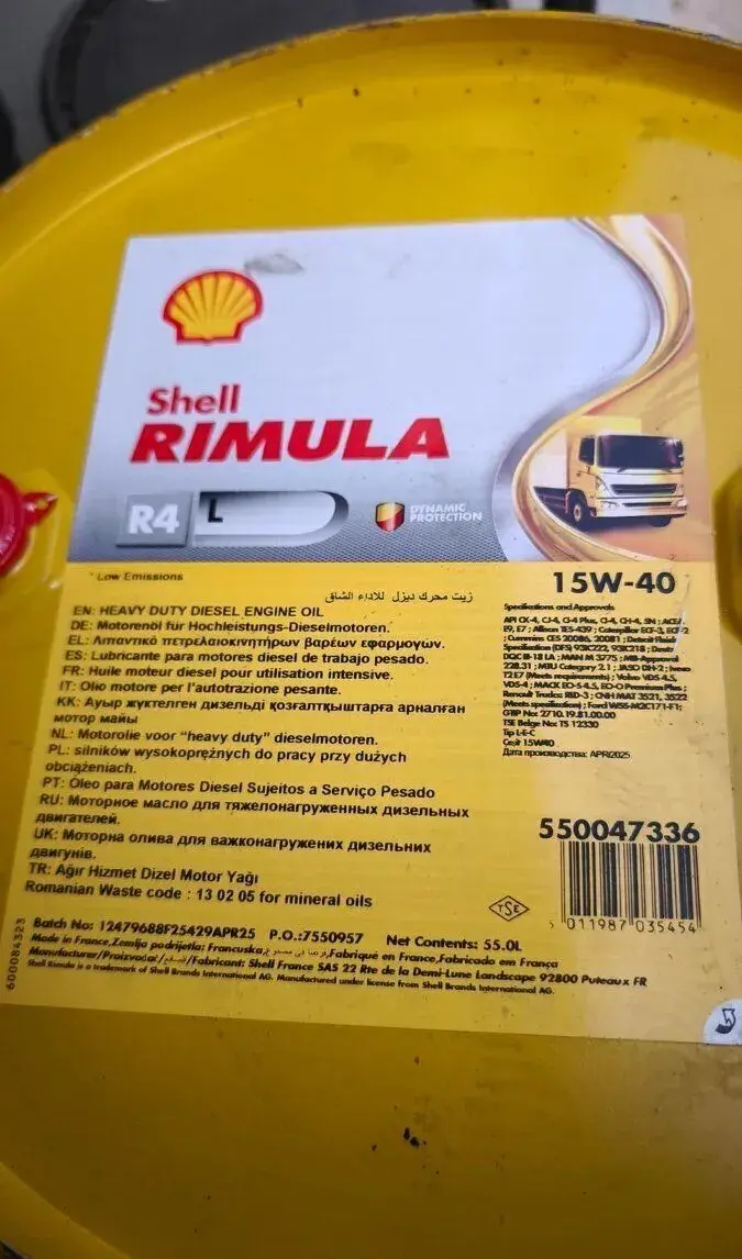 Olej Shell rimula r4 15w-40