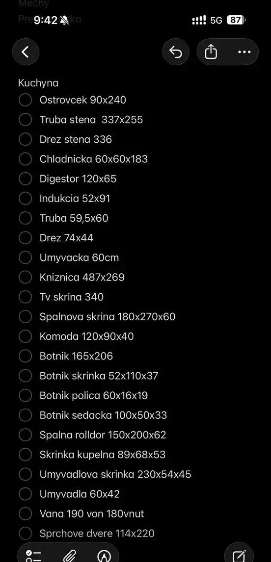 Nabytok, kuchynsku linku, spotrebiče, sanitu