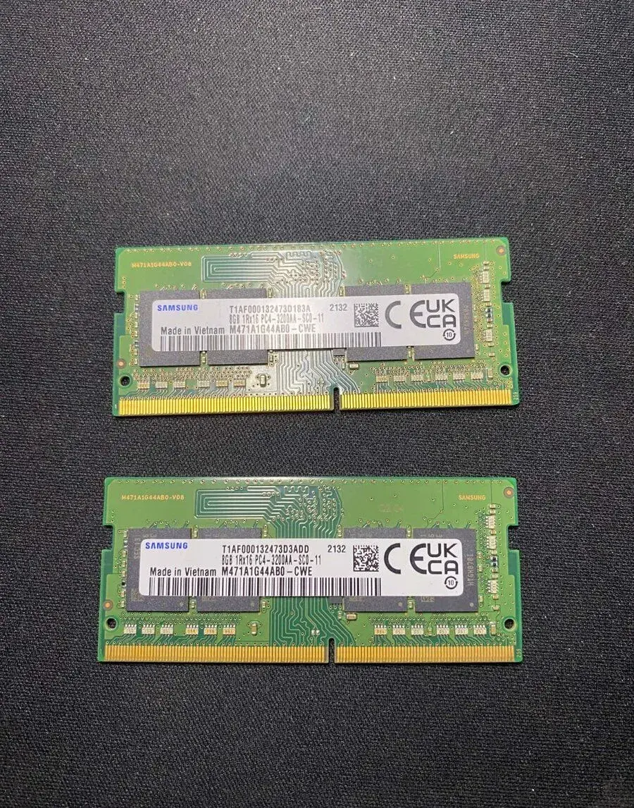 Notebook ram 2x8gb 3200mhz DDR4