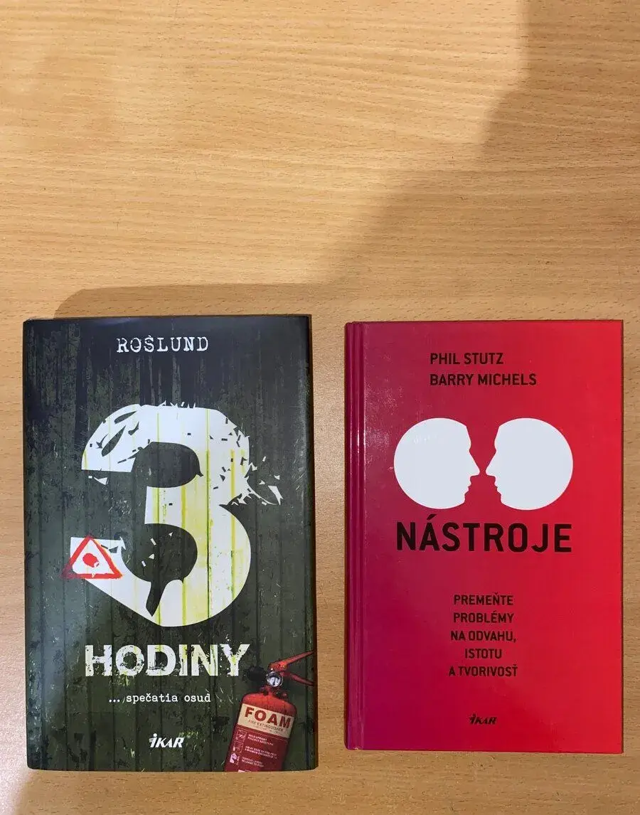 Knihy Nástroje, 50 cent ihrisko, 3 hodiny