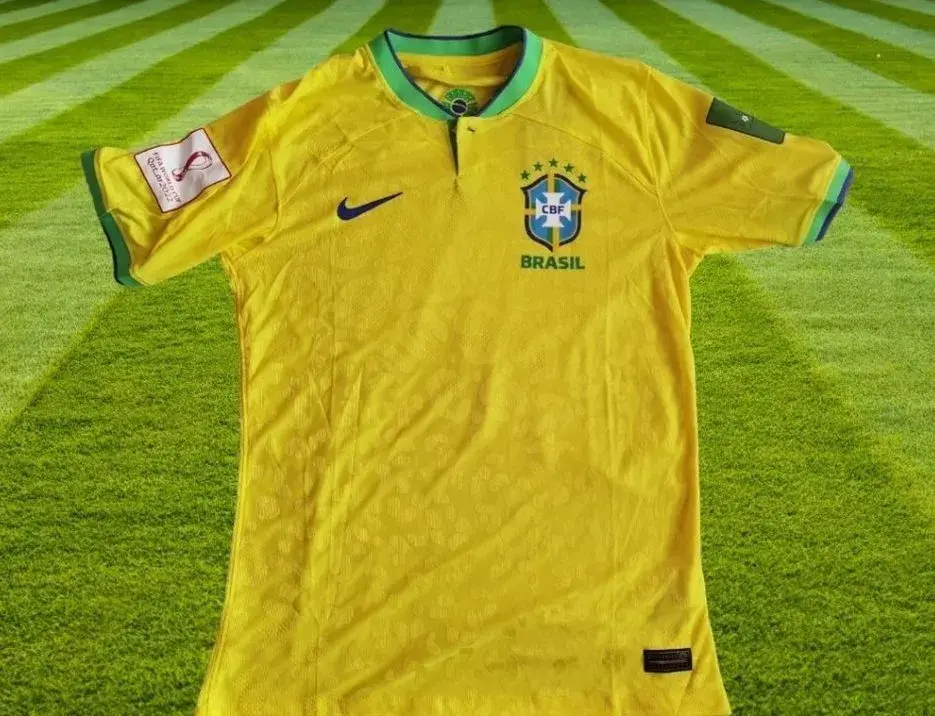 dres Brazília žltý World CUP 2XL slimfit