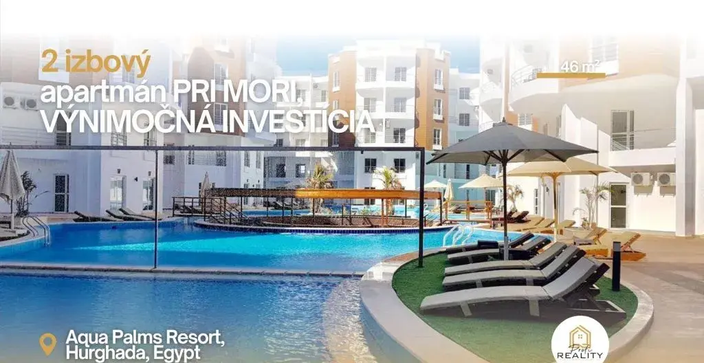 Štýlový apartmán v Aqua Palms Resort v Egypte - ZNÍŽENÁ CENA