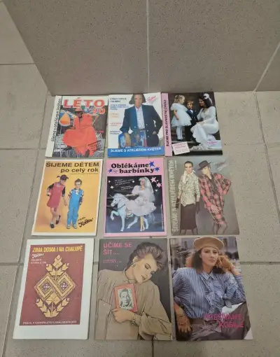 Retro časopisy 9 ks šitie deťom & dospelým + iné