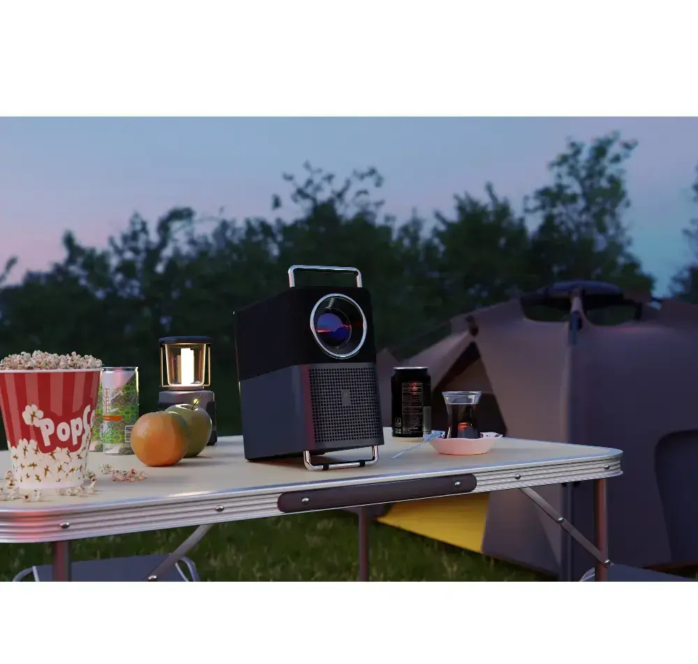 1x vyskusany projektor TCL Projector A1s + platno a zaruka