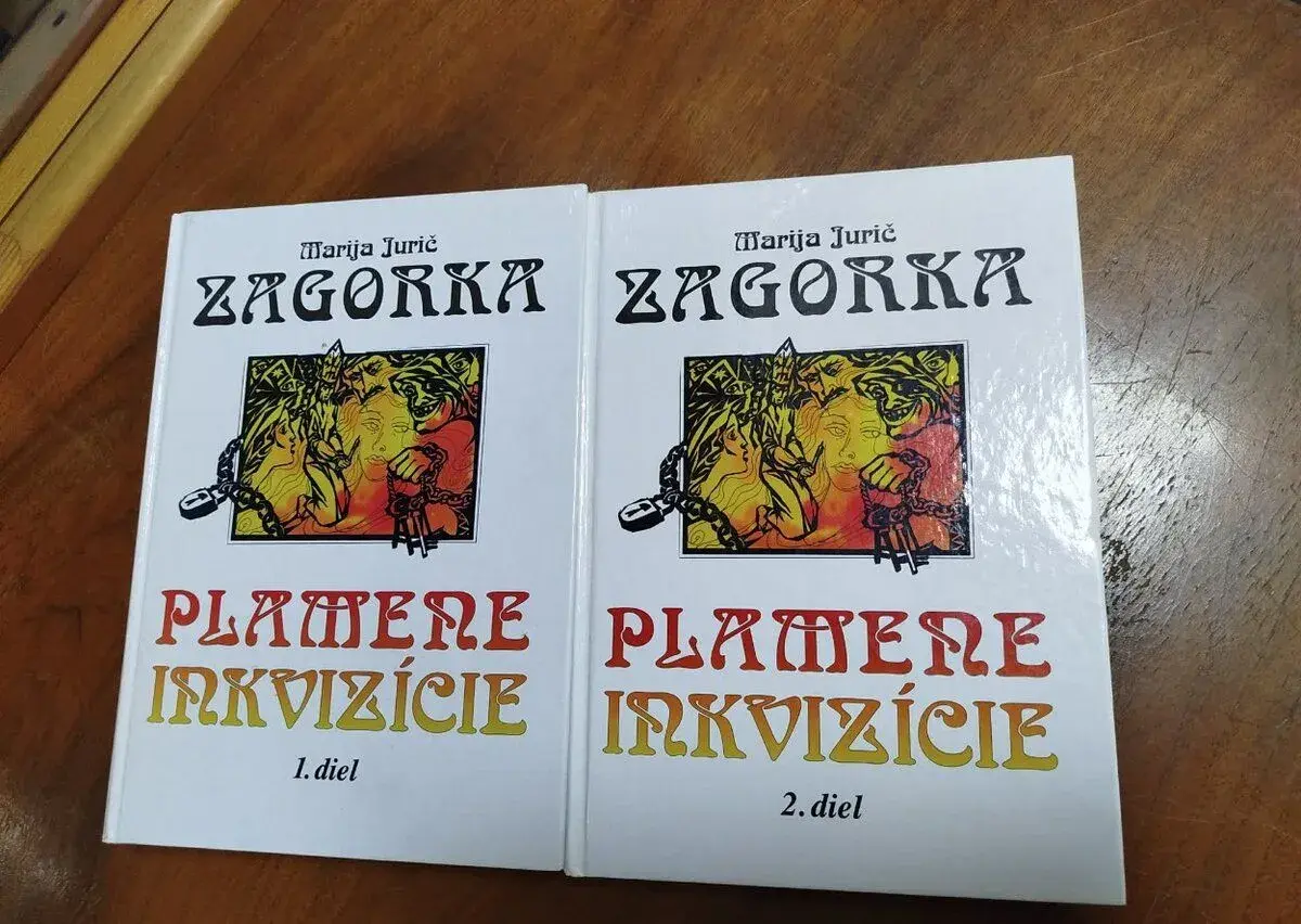 Plamene inkvizície I-II.--Zagorka Maria Jurič--knihy sa pred