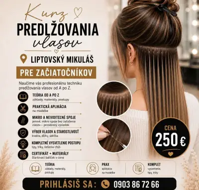 Kurz / školenie PREDLŽOVANIA VLASOV
