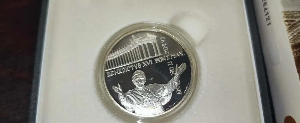 Vatikán proof 10€, 2007, 400. výročie výstavby Kolonády svät