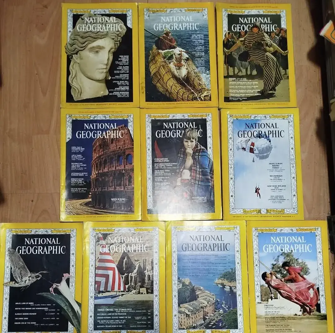 10X National Geographic-1963,1964,1965,1967, 1968,1970--jazy