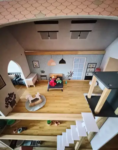 Domček pre bábiky XXL + príslušenstvo + stolík