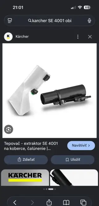 Hubicu čalúnenie karcher se 4001