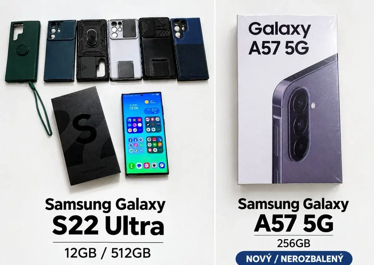Samsung galaxy s22 ultra + Samsung galaxy A57 nový