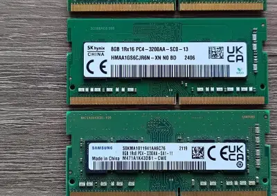 16GB (2x8) SkHynix, Micron, Samsung - SoDimm DDR4
